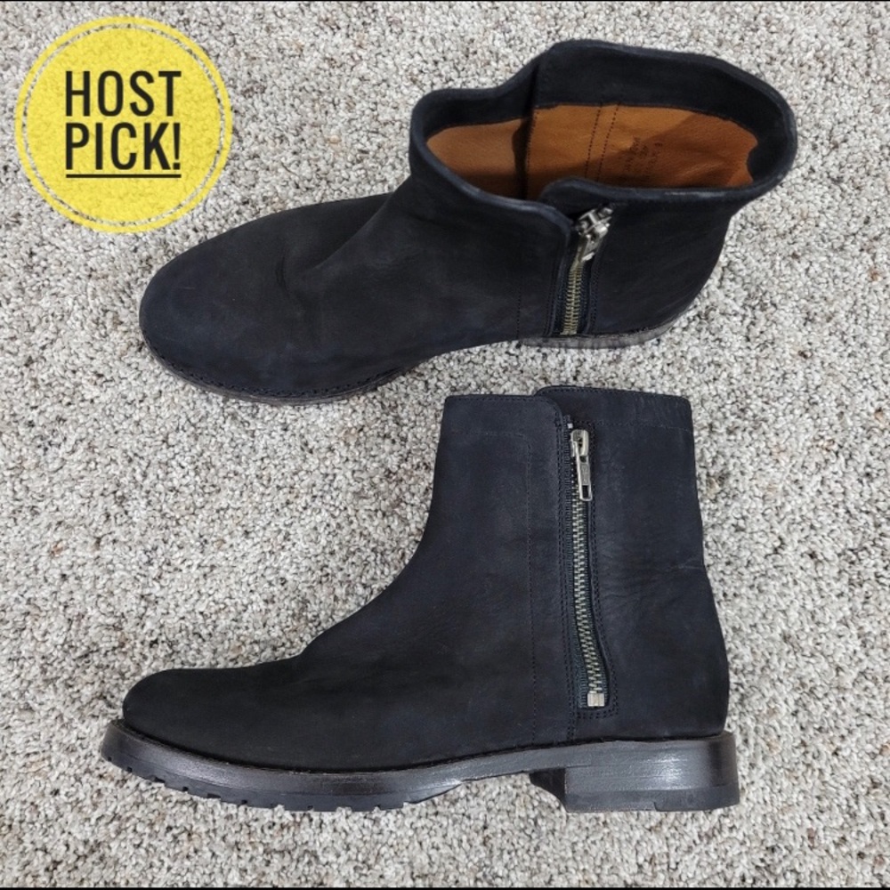 Frye Natalie Double Zip Suede Bootie